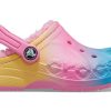 Crocs (GS) Baya bedruckte gefütterte Clogs „Pink Lemonade Multi“ 205888-6SO
