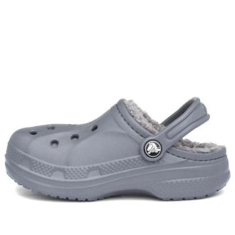 Crocs (GS) Baya gefütterte Clogs „Charcoal“ 207500-00Q