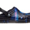Crocs (GS) Baya gefütterte Galaxy Clogs mit Fuzzy-Strap „Black Multi“ 207654-0C4
