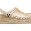 Crocs (GS) Baya gefütterte Glitzer-Clogs „Gold“ 207656-11S