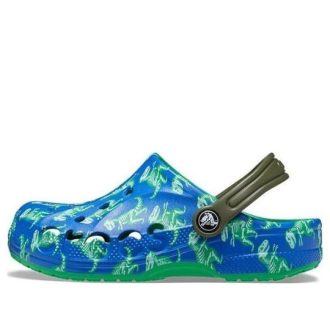 Crocs (GS) Baya Printed Clogs „Blue Bolt Multi“ 207657-4LB
