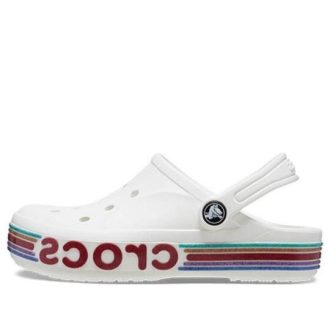 Crocs (GS) Bayaband Rainbow Glitter Clogs „Weiß Rot“ 209731-100