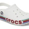 Crocs (GS) Bayaband Rainbow Glitter Clogs „Weiß Rot“ 209731-100