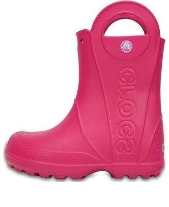 Crocs (GS) Candy Pink Handle It Regenstiefel „Pink“ 12803-6X0