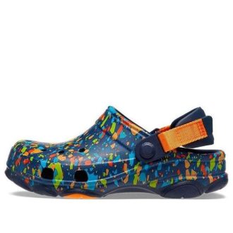 Crocs (GS) Classic All Terrain Terrazzo Clogs „Blau Orange Multi“ 207610-4HQ