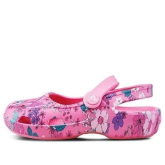 Crocs (GS) Classic Charm Mary Jane Sandalen „Pink Purple“ 206364-669