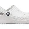 Crocs (GS) Classic Clog Stay Warm Lightweight Weiß Grau Sandalen „White Light Gray“ 205977-11H