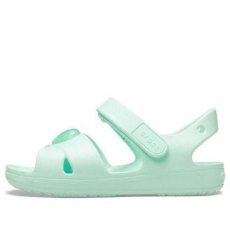 Crocs (GS) Classic Cross-Strap Sandalen „Mint Green“ 206245-3TI