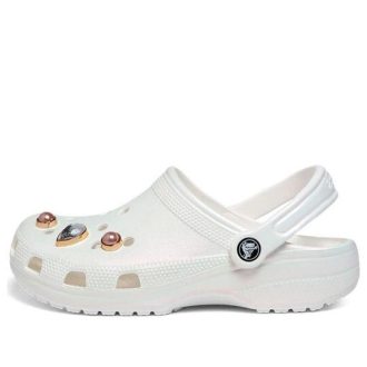 Crocs (GS) Classic Crystals Clogs „Weiß“ 208435-100