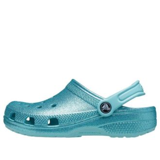 Crocs (GS) Classic Glitter Clog „Blaugrün“ 206993-4SS