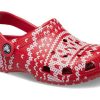 Crocs (GS) Classic Holiday Sweater Clogs „Rot Weiß“ 209221-90H