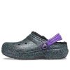 Crocs (GS) Classic Lined Clogs „Schwarz Lila Glitzer“ 205937-9BD