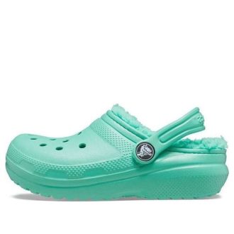 Crocs (GS) Classic Lined Clogs „Türkis“ 203506-3U3