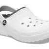 Crocs (GS) Classic Lined Clogs „Weiß Grau“ 207009-10M