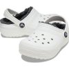 Crocs (GS) Classic Lined Clogs „Weiß Grau“ 207009-10M