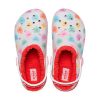 Crocs (GS) Classic Lined Elevated Sweethearts Clogs „Rot Weiß“ 207738-119