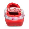 Crocs (GS) Classic Lined Elevated Sweethearts Clogs „Rot Weiß“ 207738-119