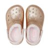 Crocs (GS) Classic Lined Glitter Clogs „Gold Pink“ 207462-2UB
