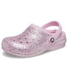 Crocs (GS) Classic Lined Glitter Clogs „Pink“ 207462-6S0