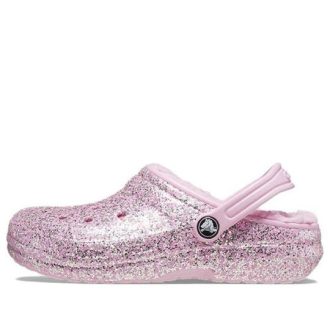Crocs (GS) Classic Lined Glitter Clogs „Pink“ 207463-6S0