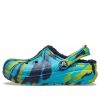 Crocs (GS) Classic Lined Marbled Clogs „Blue Tie Dye“ 207238-4HQ