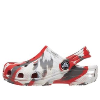 Crocs (GS) Classic Marbled Clogs „Weiß Rot Grau“ 207002-884 Crocs (GS) Classic Marbled Clogs „Weiß Rot Grau“ 207002-884