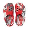 Crocs (GS) Classic Marbled Clogs „Weiß Rot Grau“ 207002-884