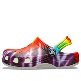 Crocs (GS) Classic Tie Dye Graphic Clogs „Lila Rot“ 205451-90H