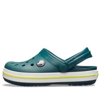 Crocs (GS) Crocband Clogs „Grün Weiß“ 204537-375