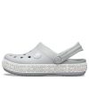 Crocs (GS) Crocband Logo Mania Clogs „Grau Silber“ 205992-00J