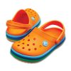 Crocs (GS) Crocband Rainbow Band Clogs „Orange Blau“ 205205-80O