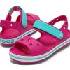 Crocs (GS) Crocband Riemenverschluss Sandalen „Pink Blue“ 12856-6LH