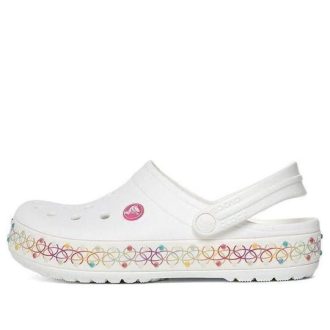 Crocs (GS) Crocband Stretch Halskette Clog „White Multi“ 208269-94S