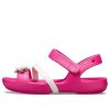 Crocs (GS) Lina Flower Charm Sandalen mit runder Zehenpartie „Pink“ 205530-6X0