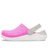 Crocs (GS) LiteRide Clogs „Pink Weiß Grau“ 205964-6QR