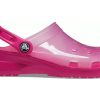 Crocs Jelly Crocs Transparente Rote Unisex-Sandalen 206908-6X0