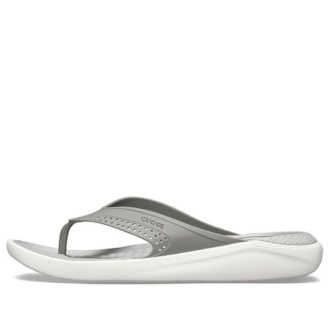 Crocs LiteRide Beach Graue Hausschuhe 205182-06J