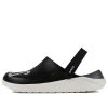 Crocs LiteRide LOGO Crocs Hollow Out Unisex Schwarze Sandalen „Schwarz Weiß“ 205893-066