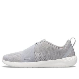 Crocs LiteRide Modform Slip-On Schuhe „Grau Weiß“ 206069-00J