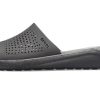 Crocs LiteRide Schwarz Grau Sandalen „Black Grey“ 205183-0DD