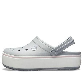 Crocs Plateau Clog „Hellgrau“ 205434-04M