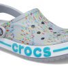 Crocs Printing Beach Unisex Grau Blau Sandalen „Grey Blue“ 206232-0ES