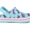 Crocs (PS) 4 Printing Outdoor Flache Ferse Strand Sport Blau Sandalen 206178-4O9 Crocs (PS) 4 Printing Outdoor Flache Ferse Strand Sport Blau Sandalen 206178-4O9