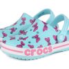 Crocs (PS) 4 Printing Outdoor Flache Ferse Strand Sport Blau Sandalen 206178-4O9 Crocs (PS) 4 Printing Outdoor Flache Ferse Strand Sport Blau Sandalen 206178-4O9