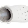 Crocs (PS) Classic Baya gefütterter Clog „Weiß Grau“ 207500-11H