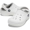 Crocs (PS) Classic Baya gefütterter Clog „Weiß Grau“ 207500-11H