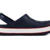 Crocs (PS) Corcband Bold Logo Minimalistic Casual Blau Rot Sandalen „Blau Rot“ 206022-4CC Crocs (PS) Corcband Bold Logo Minimalistic Casual Blau Rot Sandalen „Blau Rot“ 206022-4CC