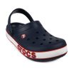 Crocs (PS) Corcband Bold Logo Minimalistic Casual Blau Rot Sandalen „Blau Rot“ 206022-4CC Crocs (PS) Corcband Bold Logo Minimalistic Casual Blau Rot Sandalen „Blau Rot“ 206022-4CC