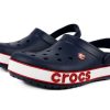 Crocs (PS) Corcband Bold Logo Minimalistic Casual Blau Rot Sandalen „Blau Rot“ 206022-4CC Crocs (PS) Corcband Bold Logo Minimalistic Casual Blau Rot Sandalen „Blau Rot“ 206022-4CC