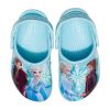 Crocs (PS) Frozen Printing Outdoor Flache Ferse Sport Blau Sandalen 207078-4O9 Crocs (PS) Frozen Printing Outdoor Flache Ferse Sport Blau Sandalen 207078-4O9